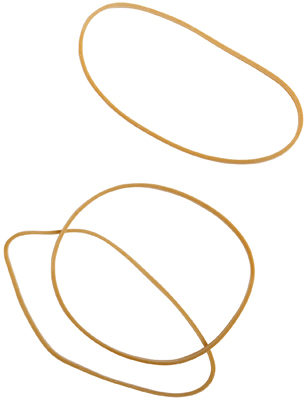Bracelet Caoutchouc Blond 80 Mm - Boite De 100g