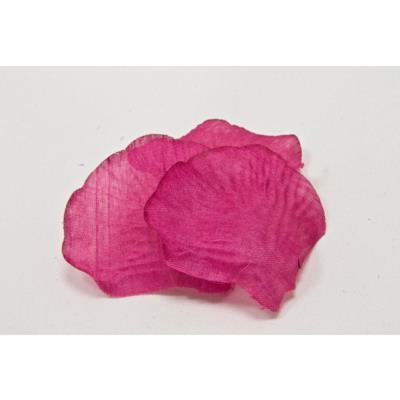 Lot de 100 pétales en tissu fushia
