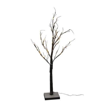 Arbre de noël avec neige 48 led hauteur 120 cm blanc codico 5eex923ww