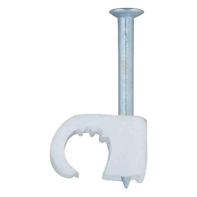 Cavalier fixe-c&acirc;ble Multifix x20 - D: 10 mm &agrave; D: 14 mm - blanc