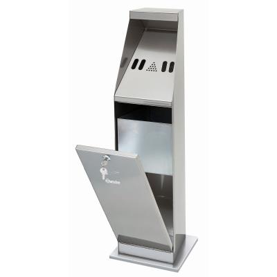 Cendrier sur colonne inox
