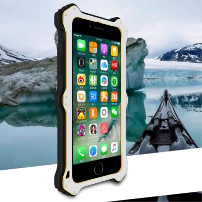 Coque metal et silicone LOVE MEI MK2 - pour iPhone 7 4.7 - Silver