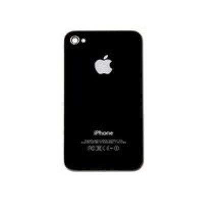 Sparepart microspareparts mobile iphone 4 back cover black, mspp1776
