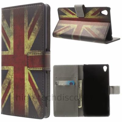 Housse etui coque pochette portefeuille PU cuir pour Sony Xperia Z3 + film ecran - UK