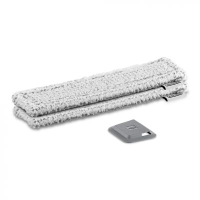 Karcher Chiffon Microfibres Outdoor Velcro Gris Wv 2&5 >2017 (2 Pcs)