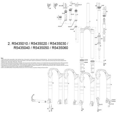 Rockshox csu bobine aluminium conique guidon tora xc sl recon silver 10 soloair 11 extensible de 120 mm