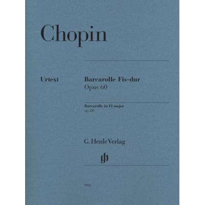Chopin Frederic - Barcarole Op.60 Fa# Majeur - Piano