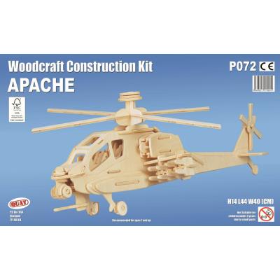Maquette en bois - Hélicoptère (Apache)