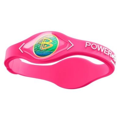 Power balance gwsa09bk00wtlp bracelet silicone néon rose blanc s