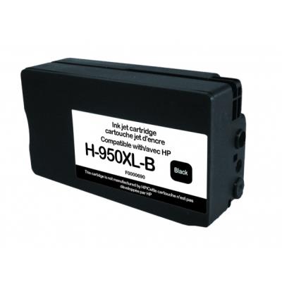 UPrint H-950XLB - XL grootte - zwart - gereviseerd - inktcartridge (alternatief voor: HP 950XL)