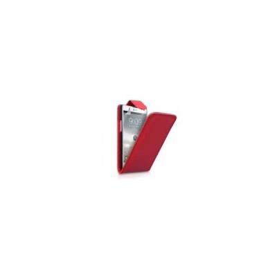 ozzzo housse coque étui cuir rouge pour samsung i900 player addict i908 omnia