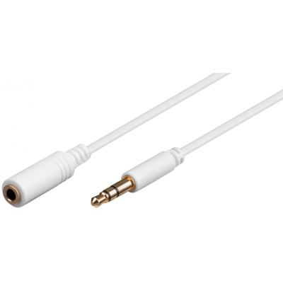 Rallonge jack 3.5 mm Blanc - 0,50m