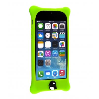 Coque iPhone 5/5S silicone Bubble Bone (Vert)