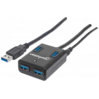 Manhattan superspeed ??usb 3.0 moyeu, 4 ports, avec adaptateur secteur 162302