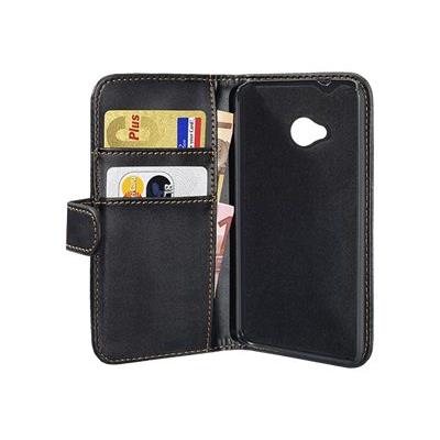 PEDEA Book Style - Portefeuille voor mobiele telefoon - zwart - voor HTC One Mini