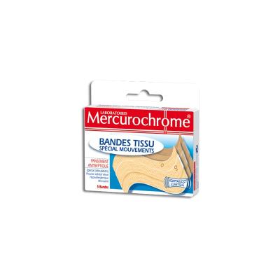 MERCUROCHROME Bandes Tissu Spécial Mouvements (5 unités)