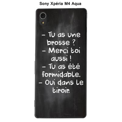Coque Sony Xpéria M4 Aqua - Citation tableau-26