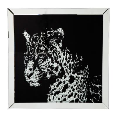 Tableau Frame Miroir Leopard