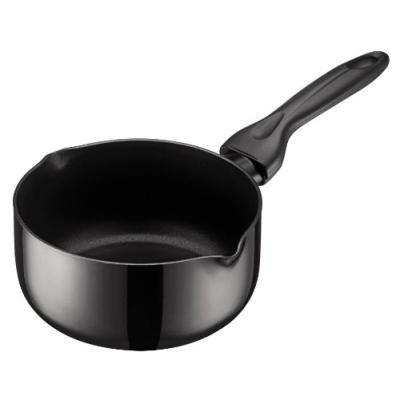 KUHN RIKON CUCINA CASSEROLE AVEC BEC VERSEUR ANTI-ADHÉSIF NOIR 16 CM