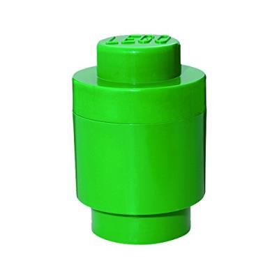 Room copenhagen rc40301734 lego boîte de rangement ronde 1 brique plastique vert 45 x 35 x 25 cm