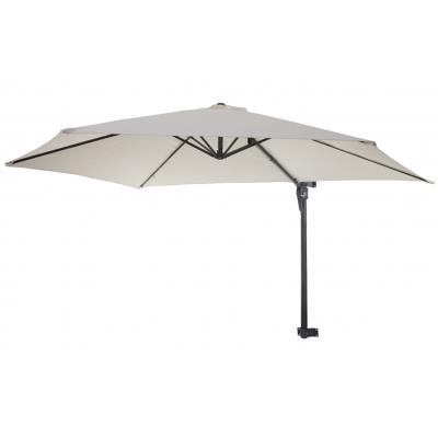 Parasol de luxe 100% en polyester 180g / m² coloris crème - Dim : L 300 x P 280 cm -PEGANE-