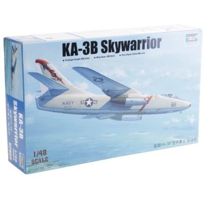 Trumpeter model kit - ka-3b skywarrior plane - 1 48 scale - 02869 - new