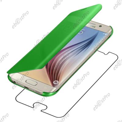 ebestStar ® pour Samsung Galaxy S6 SM-G920F, G920 - Housse Coque Etui View Clear Cover Miroir, Couleur Vert