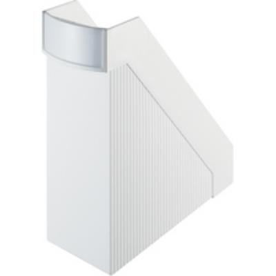 Helit porte-revues linear, format a4, en polystyrne, blanc h6361505