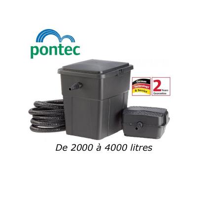 Filtration complète avec UV pour bassin de jardin : 2000 à 4000 litres