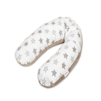 Snoozzz coussin d'allaitement stars, taupe