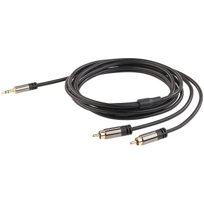 Câble stéréo Premium Cinch / Jack 3,5 mm mâle - 2 m