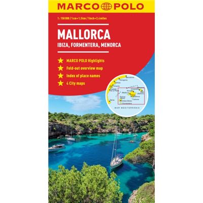 Mallorca (Ibiza, Formentera, Menorca) Marco Polo Map (Marco Polo Maps)
