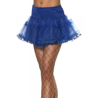 Jupon de tulle bleu