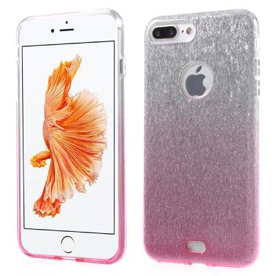 Coque en TPU 3 en 1 Gradient Back pour iPhone 7 plus - Rose
