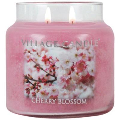 VVillage Candle Grande bougie parfumée Jusqu'à 170 heures de combustion Fleur de cerisier 17 x 10 cm 1219 g