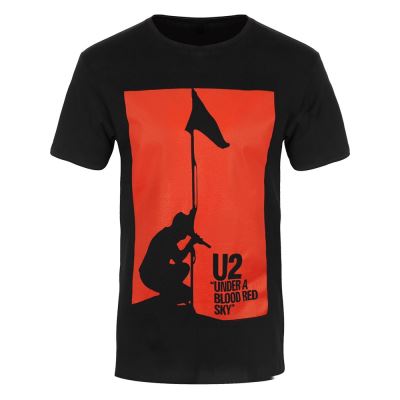 U2 T-Shirt Blood Red Sky Homme Noir - Taille XXL