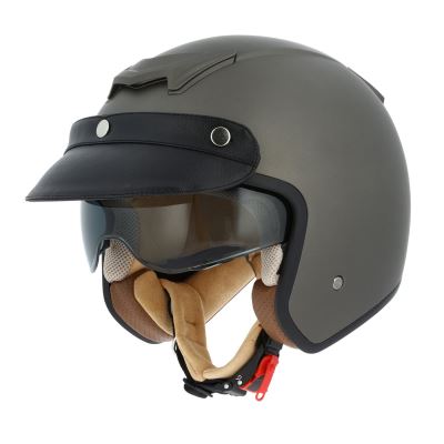 Astone Helmets Casque Moto Jet Sportster, Marron, Taille M