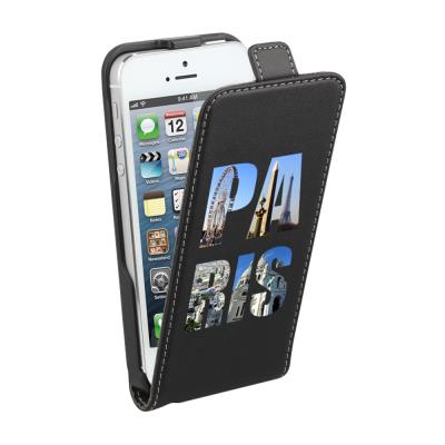 Etui flip city art paris pour iphone 5 / 5s