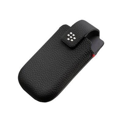BlackBerry Leather Swivel Holster - Cameratas voor mobiele telefoon - leer - zwart - voor Bold 9700, 9780; Curve 8520, 8530, 8900; Curve 3G 9300, 9330
