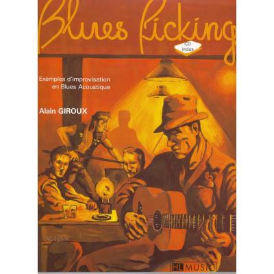 Partitions jazz&blues LEMOINE GIROUX ALAIN - LE BLUES PICKING + CD - GUITARE Guitare