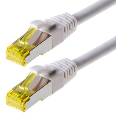 Patchcable s ftp (pimf) cat 6a blanc 2m - patchcable avec schmalem knickschutz helos 118145