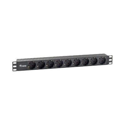 Digital Data Communications Noir Equip Pro - Unité De Distribution Secteur - Ca 220-240 V - 3.5 Kw - Connecteurs De Sortie : 9 - 1U - 19" - Ral 9005