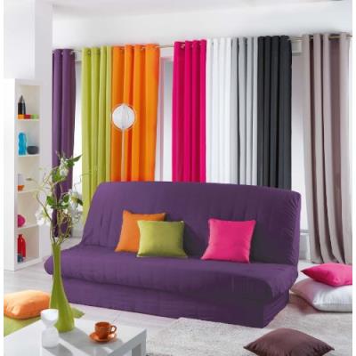 Douceur d'intérieur 1603197 housse de clic clac mat avec bande socle en polyester gris