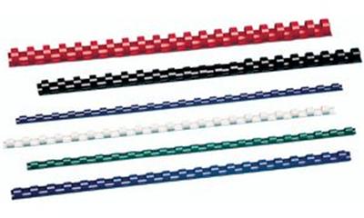 GBC - baguettes reliure en plastique CombBind, format A4,10 mm, noir, pqt 25