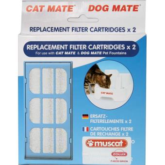 4 42 Sur Filtre Fontaine A Eau Pour Chat Cat Mate X 2 Gamelles Et Distributeurs Pour Chat Achat Prix Fnac