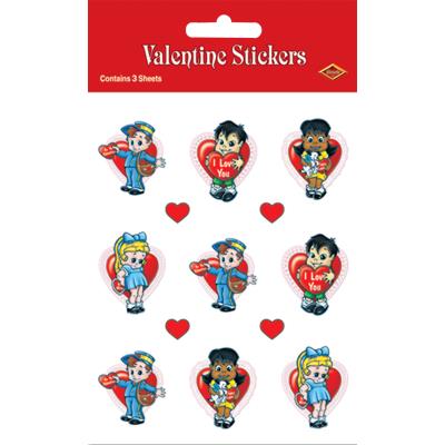 Stickers enfants Saint-Valentin taille unique