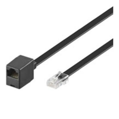 Wentronic rallonge modulaire 8 broches fiche rj45 vers prise rj45 3m noir