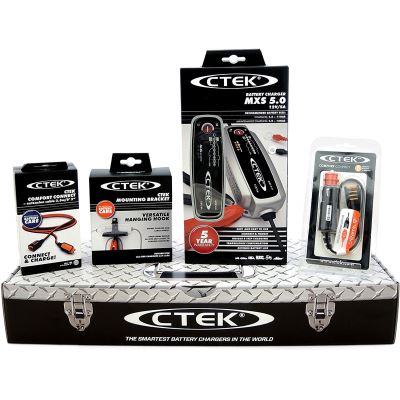 CTEK MXS5.0 (56-305) Toolbox Set avec Chargeur de Batterie et accessoires