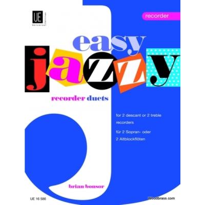 Partitions jazz&blues UNIVERSAL EDITION BONSOR EASY JAZZY RECORDER DUETS, FOR 2 DESCANT OR 2 TREBLE RECORDERS Autres bois