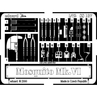 MAQUETTE DH 98 MOSQUITO MKVI TAMI 1/72 EDUARD SS137